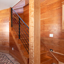 luxury home in Andover, Vermont stairway